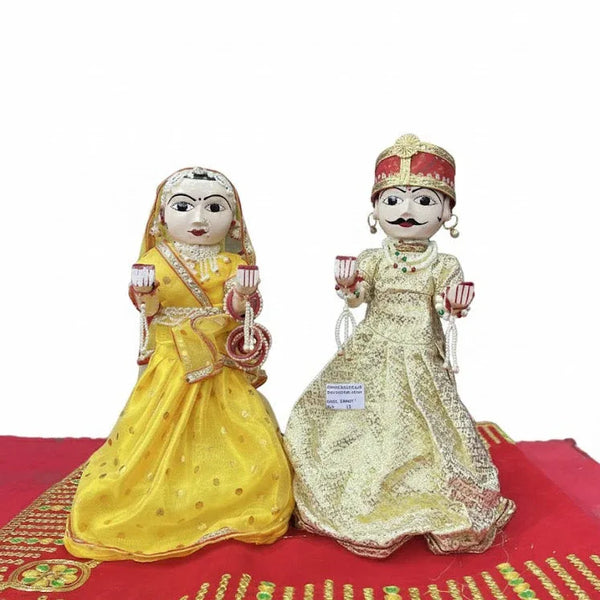 Ishar Ji & Gangour Mata Idol Set | Traditional Rajasthani Gangaur Murti for Pooja 16 Inch - Achleshwar - Achleshwar