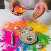 Laddu Gopal Pichkari Bowl Combo Set with Tray – Krishna Holi Decoration