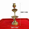 Brass jelhari water flow lamp, height 7.5 inch, width 2.5 inch