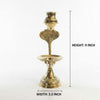 Brass jelhari water flow lamp, height 9 inch, width 3.5 inch