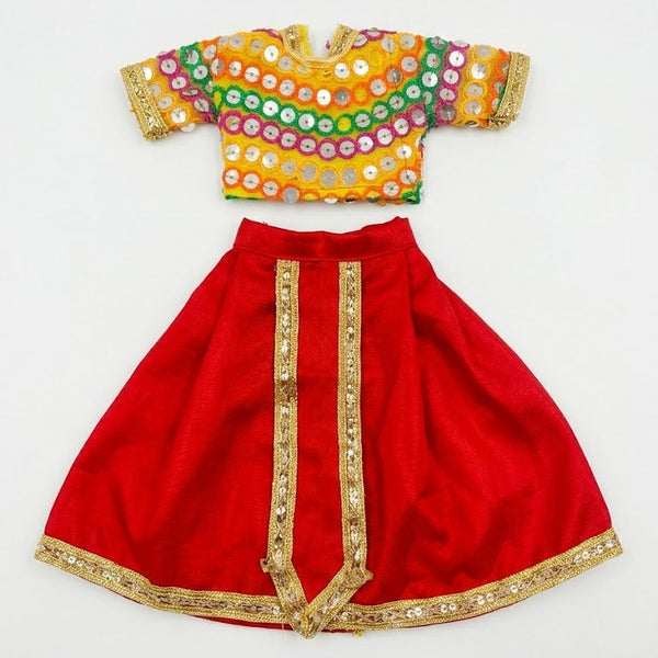 Gawar Mata (Gangour) Ji & Ishwar Ji Poshak Set – 7 Inch Festival Idol Outfit