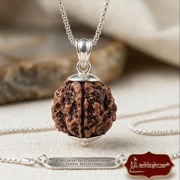 4 Mukhi Natural Rudraksha Original – Four Mukhi 100% Natural Bead