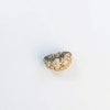 Brown 1-face rudraksha bead with knobbly natural texture
