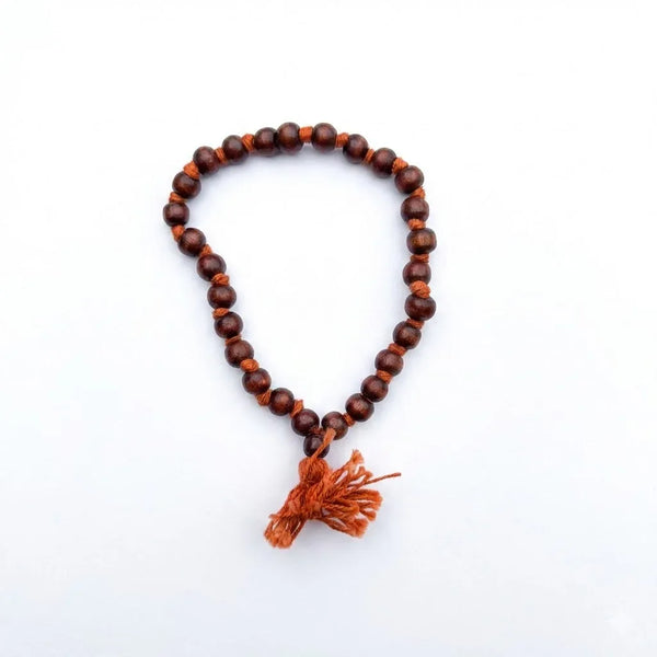 27+1 Lal chandan Jap Mala with Red Colour 8 mm - Achleshwar