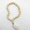 27+1 Tulsi Mala (Ram Written) Wearing / Chanting Wooden Rosary 8 mm - Achleshwar