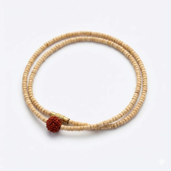 Tulsi Mala/Tulsi Kanthi Mala for Wood Chain 2 mm - Achleshwar