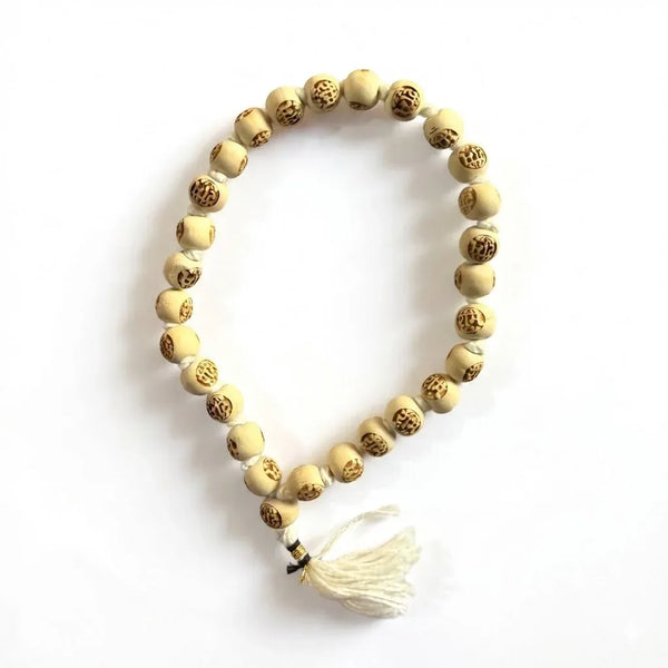 27+1 Beads Tulsi Mala for Japa & Bracelet – Ram Naam Mala 9 mm - Achleshwar
