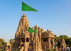 Green Colour Flag/Jhanda/dhwaj for Religious Purpose - Achleshwar - Achleshwar