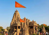 Orange Triangle Flag (Jhanda / Dhwaj) - Achleshwar