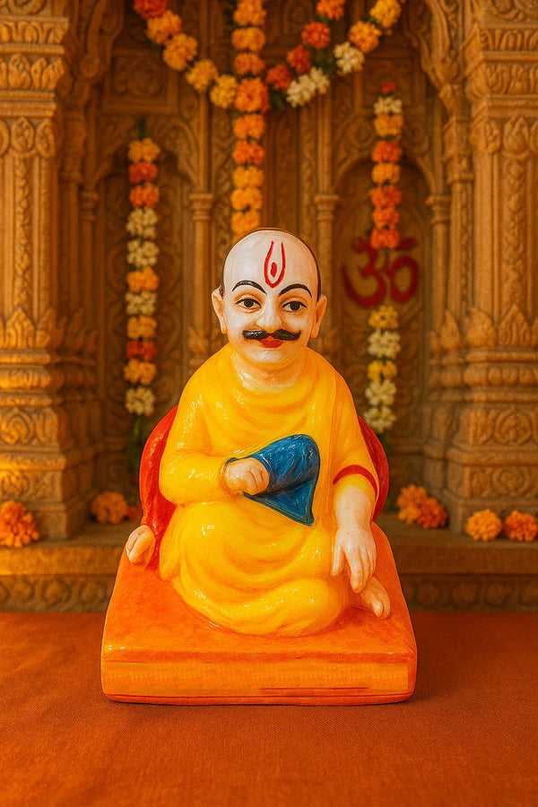 Shree Vitthalnathji gosai ji(Gusainji) Idol – Small Marble Dust Murti | Handcrafted Pushtimarg Idol for Puja & Gifting - Achleshwar