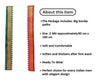 Patka end with multicolor woven border, About this item info panel