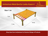 Achleshwar Laddu Gopal Metal Mini Charpai Bed for Bal Gopal