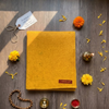 Yellow & White Woolen Pooja Aasan
