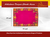 Designer Velvet Embroidered Pooja Aasan Cloth 10x16 inch Pink | Chowki Aasan for God Idol