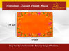 Designer Velvet Embroidered Pooja Aasan Cloth 12x15 inch Orange | Chowki Aasan for God Idol