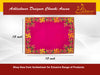 Designer Velvet Embroidered Pooja Aasan Cloth 12x15 inch Pink | Chowki Aasan for God Idol