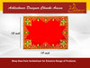 Designer Velvet Embroidered Pooja Aasan Cloth 12x18 inch RED | Chowki Aasan for God Idol