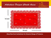 Designer Velvet Embroidered Pooja Aasan Cloth RED Achleshwar