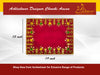 Designer Velvet Embroidered Pooja Aasan Cloth 13X19 inch Pink | Chowki Aasan for God Idol