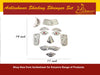 German Silver Shivling Shringar Set /Shiv Ji Mukharbind (face of Lord Shiva) – 11-Piece Decorative Ornament for Lord Shiva Idol | Size 14 inch