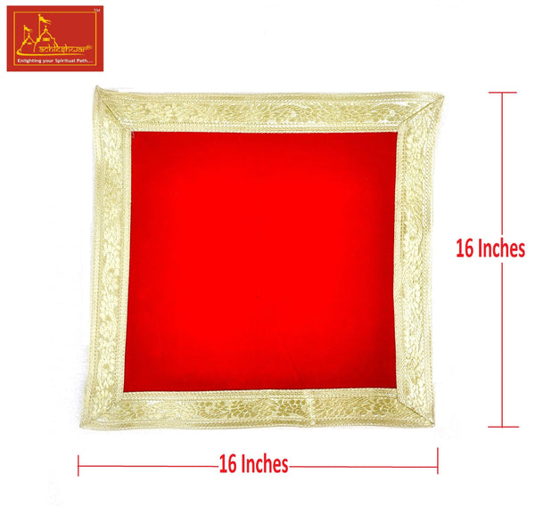 Velvet Aasan For Mandir 16*16