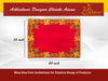 Designer Velvet Embroidered Pooja Aasan Cloth 16x24 inch RED | Chowki Aasan for God Idol