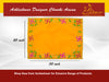 Designer Velvet Embroidered Pooja Aasan Cloth 20x30 inch Yellow | Chowki Aasan for God Idol