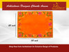 Designer Velvet Embroidered Pooja Aasan Cloth 20x30 inch Orange | Chowki Aasan for God Idol