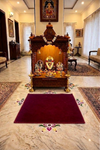 Premium Maroon Woolen Aasan