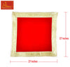 Red Velvet Aasan For Mandir 27*27