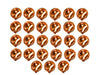 Achleshwar Purushottam Maas 33 Taar Ki 33 Batti with 33 Copper Diya for Pooja, Adhik Maas Deep Daan Set, Cotton Jyot Batti & Tambe Ke Diye Combo Pack for Mandir & Religious Rituals