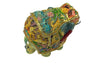 Handmade Elephant Statue Embossed Painted Animal Figurines Showpiece for Home Decor - Achleshwar