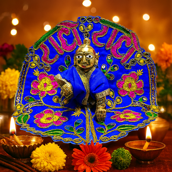 Premium Radha Naam Shringar for Laddu Gopal PoshakSize 6