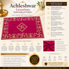 Designer Velvet Embroidered Pink Pooja Aasan Cloth for Mandir | Premium Altar Cover for Temple, Puja Chowki, Home Shrine & Diwali Decoration