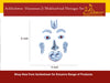 Achleshwar German Silver Hanuman Ji Mukharbind Shringar Set – Traditional Face Decoration Set for Hanuman Idol 4 inch