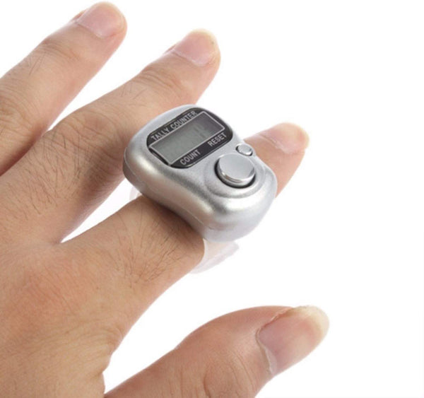 Mini Hand Tally Counter Finger Ring Digital Electronic Head Count