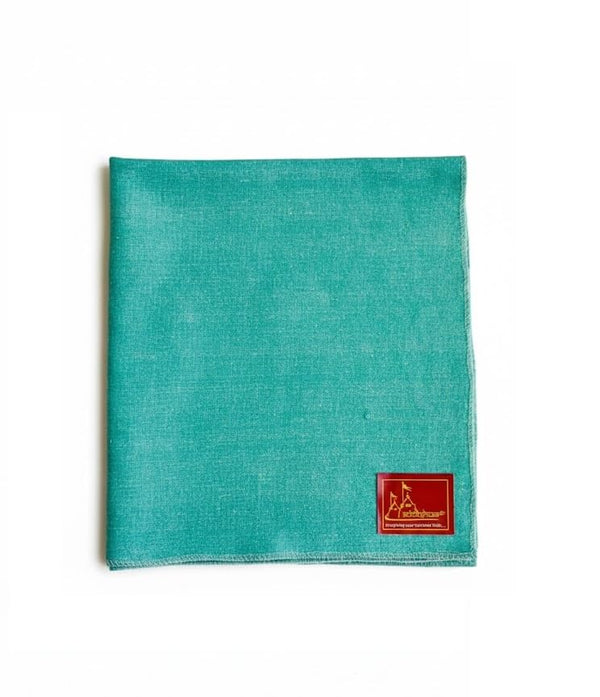 Premium Aqua Green Woolen Aasan (23x27 Inch) – Handcrafted Pooja & Meditation Mat - Achleshwar