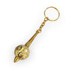 Achleshwar Brass Hanuman Ji/Bajrangbali Locket/Gada Keychain Keyring Gift For Men, Women, Boys, Girls and Friends 9 cm
