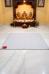 Premium Light Grey Woolen Aasan (23x27 Inch) – Handcrafted Pooja & Meditation Mat - Achleshwar