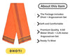 Pure cotton special dhoti set Orange/bhagwa colour along angvastra - Achleshwar