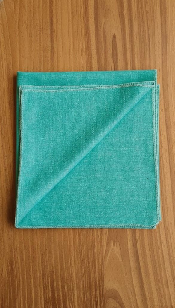 Premium Aqua Green Woolen Aasan (23x27 Inch) – Handcrafted Pooja & Meditation Mat - Achleshwar