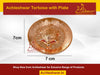 Vastu Feng Shui Designer Copper Tortoise with Plate - Achleshwar