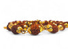 Achleshwar 8mm Rudraksha Mala with Golden Caps
