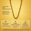 Achleshwar 8mm Rudraksha Mala with Golden Caps