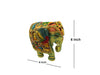 Handmade Elephant Statue Embossed Painted Animal Figurines Showpiece for Home Decor - Achleshwar