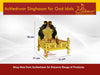 Achleshwar Laddu Gopal Brass Singhasan Gold Plated for Laddu Gopal