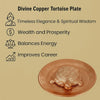 Vastu Feng Shui Designer Copper Tortoise with Plate - Achleshwar
