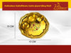 Pure Brass Laddu Gopal Pooja Bhog Set of 5 Pcs Thali Set (1 Dessert Plate/Thali + 2 Bowl + 1 Glass + 1 Spoon)