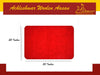Red & White Woolen Pooja Aasan