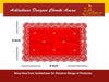 Designer Velvet Embroidered Pooja Aasan Cloth RED Achleshwar